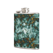 Flasques Texture de marbre verte avec des veines (Gauche)