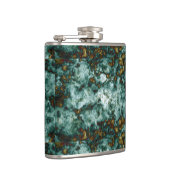 Flasques Texture de marbre verte avec des veines (Droite)