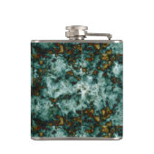 Flasques Texture de marbre verte avec des veines (Dos)