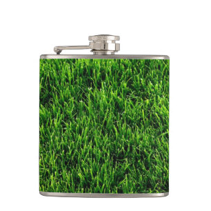Flasques Texture d'herbe verte d'un terrain de football