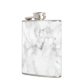 Flasques Texture élégante en faux marbre blanc et gris (Gauche)