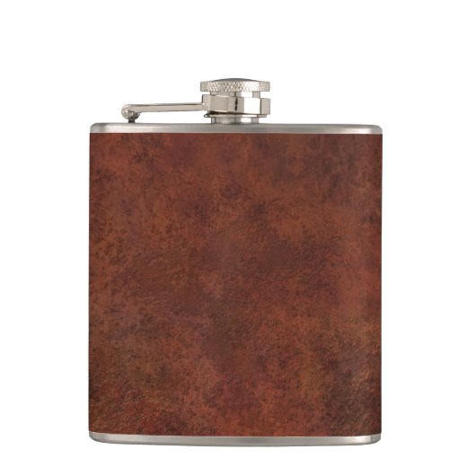 Flasques Texture en cuir grunge faite sur commande (Devant)