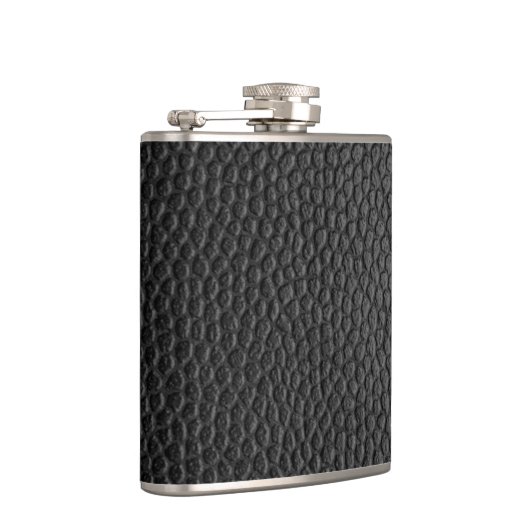 Flasques Texture en cuir noir (Droite)