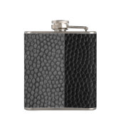 Flasques Texture en cuir noir (Dos)