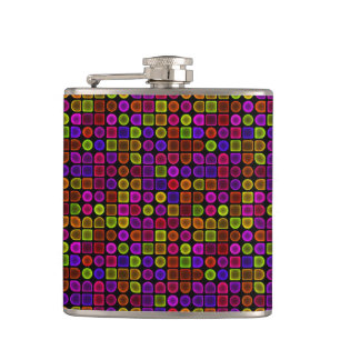 Flasques Texture multicolore