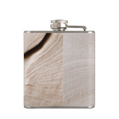 Flasques Texture personnalisée du grain de bois naturel (Dos)