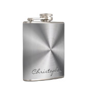 Flasques Texture radiale métallique personnalisée (Droite)