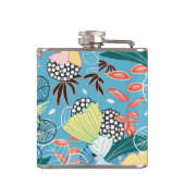 Flasques Texture tropicale avec des toucans et des colibris (Dos)