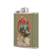 Flasques Thanksgiving Turquie Drôle salutations Vintages (Gauche)