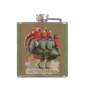 Flasques Thanksgiving Turquie Drôle salutations Vintages (Dos)