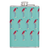 Flasques Thème de golf turquoise (Dos)