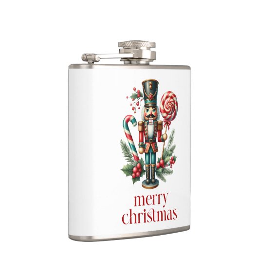 Flasques Thème de Noël Nutcracker Sucre de canne texte pers (Droite)