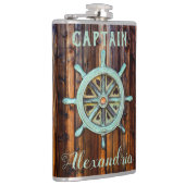 Flasques Thème Nautique Bronze Captains Wheel Tall (Droite)