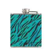 Flasques Tiger noir et Turquoise (Dos)