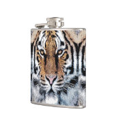 Flasques Tiger rayures Portrait dans Graphic Press Style (Gauche)