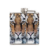 Flasques Tiger rayures Portrait dans Graphic Press Style (Dos)