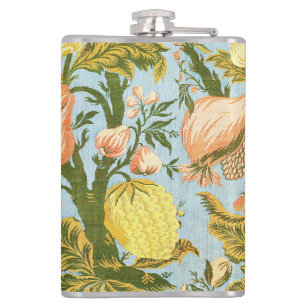 Flasques Tissu damassé classique baroque floral fruit
