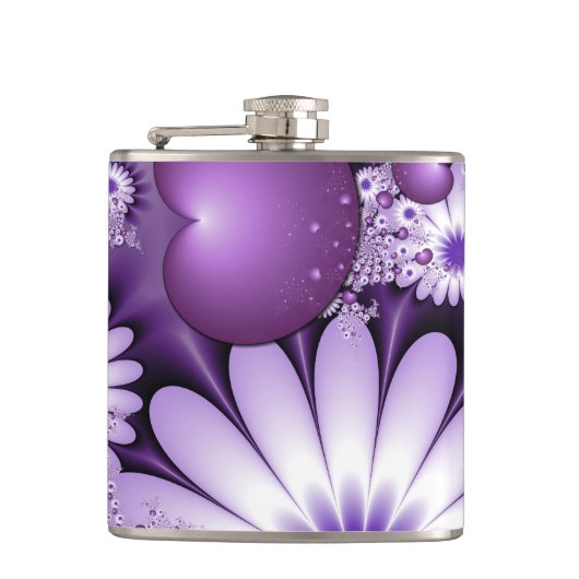 Flasques Tomber dans l'amour Fleurs Abstraites et Coeurs Fr (Devant)