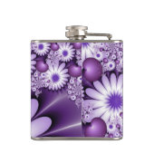 Flasques Tomber dans l'amour Fleurs Abstraites et Coeurs Fr (Dos)