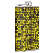 Flasques Tons De Motif Carré Jaune Été (Droite)