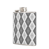 Flasques Tons de motif de diamant gris (Gauche)