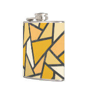 Flasques Tons de motif en vitrail jaune (Gauche)