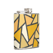 Flasques Tons de motif en vitrail jaune (Droite)