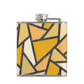 Flasques Tons de motif en vitrail jaune (Dos)