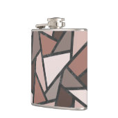 Flasques Tons de motif en vitrail marron (Gauche)
