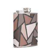 Flasques Tons de motif en vitrail marron (Droite)