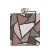 Flasques Tons de motif en vitrail marron (Dos)