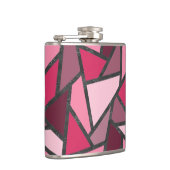 Flasques Tons de motif en vitrail rose (Droite)