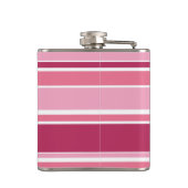 Flasques Tons de rayures roses (Dos)