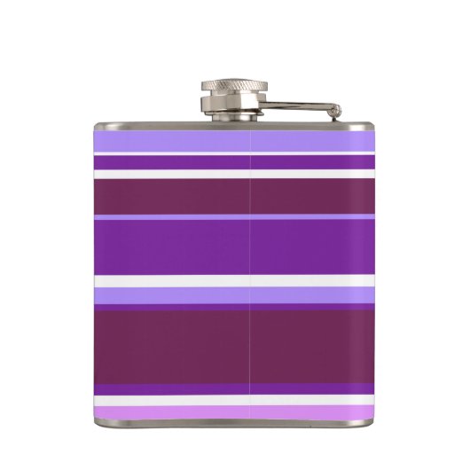 Flasques Tons de rayures violettes (Dos)