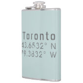 Flasques Toronto Latitude Longitude (Gauche)