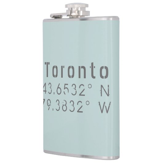 Flasques Toronto Latitude Longitude (Gauche)