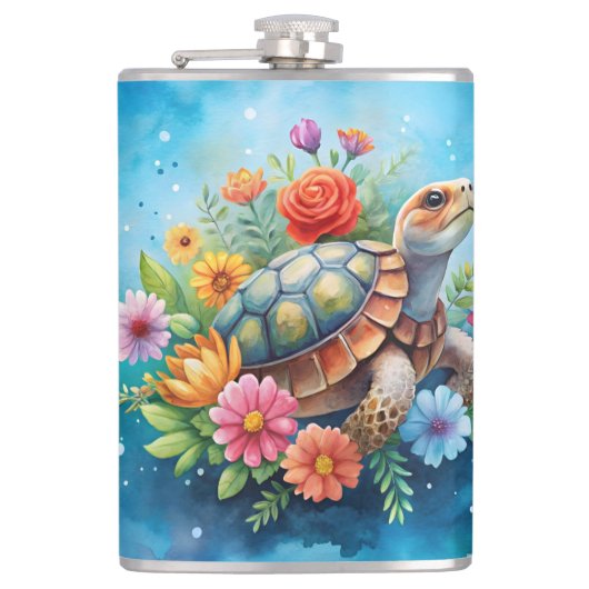 Flasques Tortue florale (Devant)
