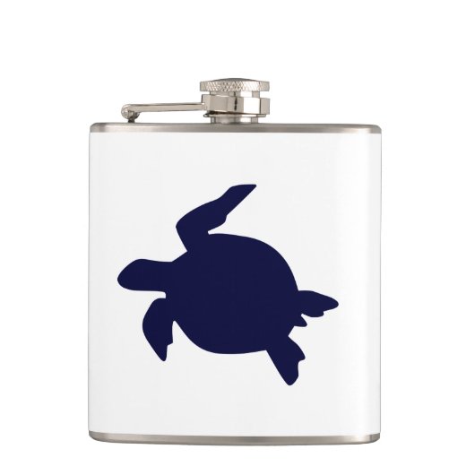 Flasques Tortue marine bleu foncé (Devant)