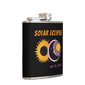 Flasques Total éclipse solaire 2024 pop art design (Droite)
