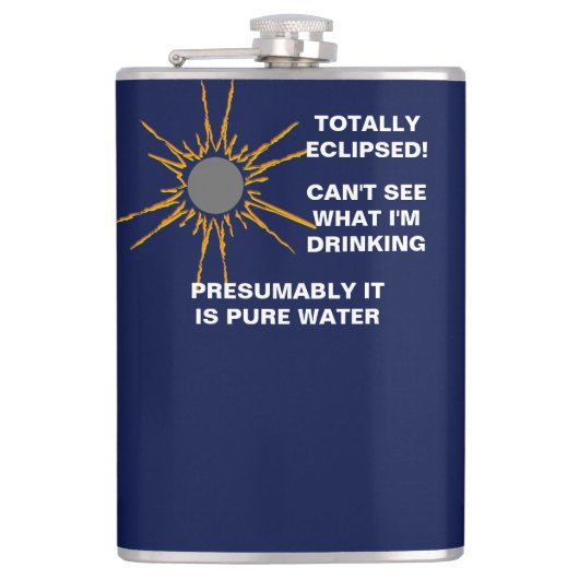 Flasques Totalement éclipsé drôle personnalisable (Devant)