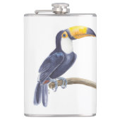Flasques Toucan, oiseau tropical (Devant)