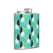 Flasques Toucans sur Turquoise (Droite)