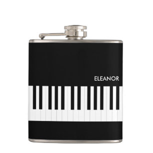 Flasques Touches de piano noir et blanc Clavier de musique