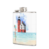 Flasques Tour Island Lighthouse Vinyl Wrapper Flask (Gauche)