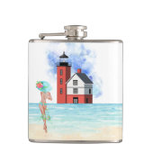 Flasques Tour Island Lighthouse Vinyl Wrapper Flask (Devant)