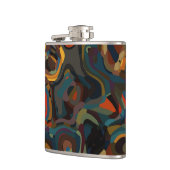 Flasques tourbillon coloré abstrait (Gauche)