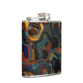 Flasques tourbillon coloré abstrait (Droite)