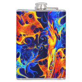Flasques tourbillon coloré abstrait tendance (Dos)