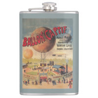 Tours de ballon captif à une affiche d'exposition