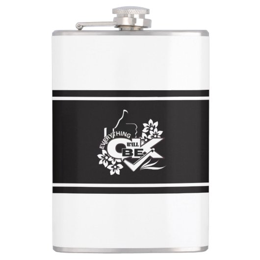 Flasques Tout ira bien" Motivational Graphic Tee (Devant)